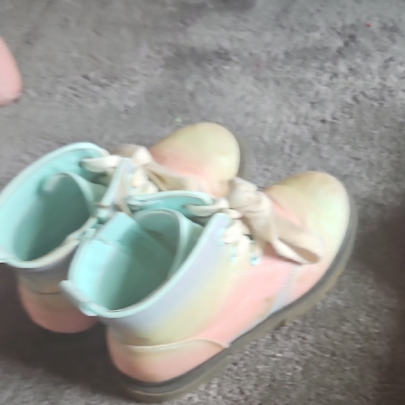 Kids Rainbow Lace-Up Boots - Picture 6 of 8